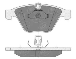 SCT GERMANY sp355pr -  Комплект тормозных колодок, дисковый тормоз